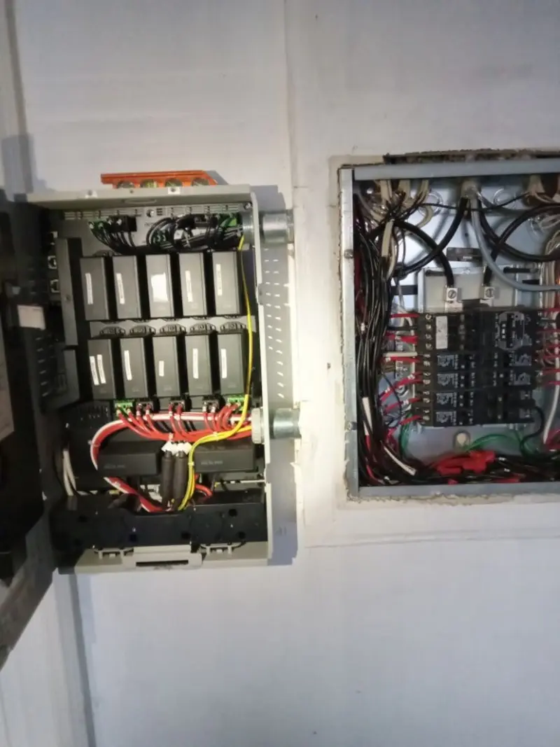 Electrical panel upgrade completed for Security Camera Wiring in Jackson